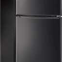 Walsh Compact Refrigerator, Dual Door Fridge, Adjustable Mechanical Thermostat with Freezer, Reversible Doors, 3.1 Cu.Ft, Black