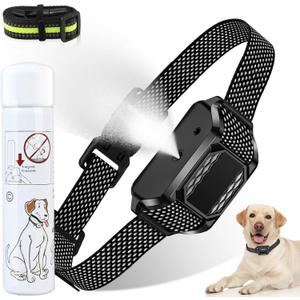 Citronella Bark Collar, Spray Dog Training Collar, Safer Citronella Dog Bark Collars, Humane Spray Bark for L/M/S Dogs IP65 Waterproof Dog Spray Bark Collar [1* Spray Refill]