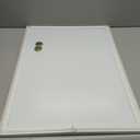 U Brands Farmhouse Magnetic Dry Erase Board White Board, 24" x 18", White Wood Style Frame, Includes 2 Magnets