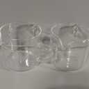 Espresso Cups Set of 2, 4 Oz Espresso Shot Glass with Handle Double Spout Cups Clear Glass Milk Cup Coffee Accessories Great for Making Coffee Desserts Salad Dressing