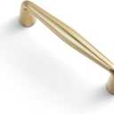 Goo-Ki Champagne Bronze Zinc Alloy Cabinet Handles - 3''(76mm) Hole Center Affordable Luxury Cabinet Pull Hardware for Bedroom, Kitchen, 6 Pack