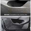 zdzywzb for Tesla Anti Kick Door Protector Model Y Juniper Refreshed Accessories 2025 2026 Anti-Dirty Door Kick Pad Protector Carbon Fiber Mat Waterproof Dust Resistant Protector Cover ABS Pad 4PCS