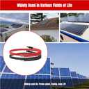 3Ft 10AWG Solar Panel Extension Cable, 10 AWG Solar Extension Cable 10 Gauge 3 Feet Solar Wire with Solar Panel Female Male Waterproof Connectors for RV Boat Home (10 AWG-3Ft)