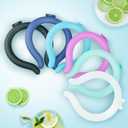 2PCS Neck CoolingTube with Insulated Bag, Reusable Neck Coolers Wearable Body Cooling Products for Hot Weather in Summer