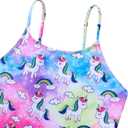 RAISEVERN Girls 1 Piece Swimsuits Bathing Suits for Kids Cross Back Swimwear Beach Summer Swim Suits for 3-10 Years (5-6 Years, 01-animal-04)