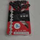 KAKEI 16 Inch Chainsaw Chain 3/8" LP Pitch .050" Gauge 56 Drive Links Fits Craftsman, Poulan, Ryobi, Echo, Greenworks and More- S56 (3 Chains)