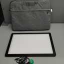 TOHETO Rechargeable A4 Light Pad with Carry Bag for Diamond Painting, Ultra Bright Tracing Light Box for Drawing, Wireless Lightbox for Tracing and Drawing, Cordless Diamond Art Light Board (Black)