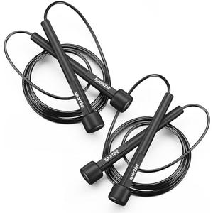 SPORTBIT Adjustable Jump Rope for Fitness and Exercise – Skipping Rope for Cardio, Boxing, and Weight Loss – Speed Rope perfect for Men & Women