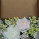Ling's Moment 2pcs Homecoming Wrist Corsage Artificial Flowers, Girl/Mother Corsages Wristlet Dcor for Prom/Wedding/Anniversary, etc. White Ivory