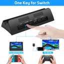 KEKUCULL TV Docking Station for Switch,Docking Station with 4K 1080P HDMI and USB 3.0 Port,Replacement for Official Switch Dock(Not for Switch2 and Not Included Cable)