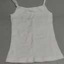 LODAY Compression Tank Tops Women Shapewear Tummy Control Body Shaper Scoop Neck Camisole Tops (Large, White)