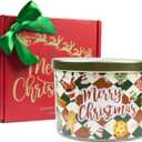 Christmas Candles - Christmas Gifts for Women, Natural Soy Wax Gingerbread Scented Candles(12.7oz)