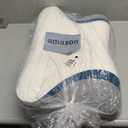 Cervical Neck Pillow for Pain Relief - Ergonomic Side Sleeper for Sleeping, Cooling Memory Foam Pillows for Neck Support, Contour Orthopedic Bed Pillow for Back Stomach Sleepers (White)