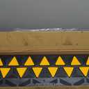 VEVOR Rubber Curb Ramp, 3.7" Rise Height Sidewalk Threshold Ramp, 10" Width 39.4" Length Driveway Ramp for Curb, Forklifts, Trucks, Buses, Cars, Wheelchairs, Bikes (3.7" H)