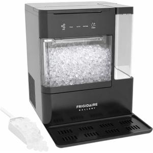 FRIGIDAIRE Nugget Ice Maker with Removable Tank, 38lb Daily Ice Production, 2.6 lb Ice Bin, Countertop Ice Maker with Pull-Out Ice Drawer, Electronic Controls, Ice Scoop & Drip Tray