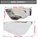 Motorcycle Left Right Side Covers- PSLER Side Covers for VTX 1800 Accessories for VTX 1800 VTX1800 R/S/N/F/T 2002-2008 Chrome