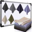 6 Pack Magnetic Whiteboard Cleaning Cloth Extra Strong Magnetism 10'' X 10'' Colorful Microfiber Dry Erase Cloth Reusable Washable Whiteboard Eraser for Classroom, Home and Office Use(Dark Color)