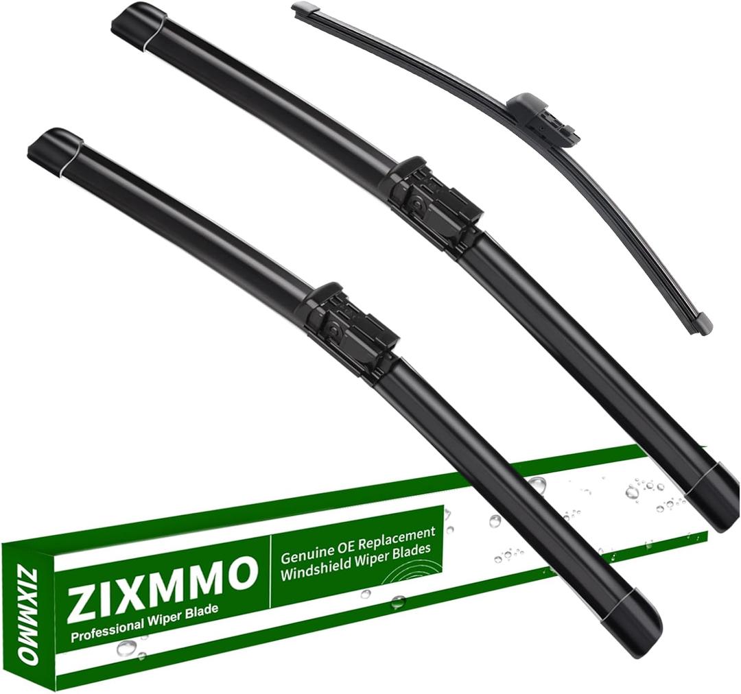 3 Factory Wiper Blades Replacement for 2018 2019 2020 2021 2022 2023 VW Atlas Windshield Wiper Blades Replacement Original Equipment - 26"/22"/12"(Set of 3) Top Lock