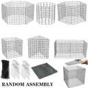 6 Pack Small Wire Plant Protectors, 24 Pieces Square Plant Protectors from Animals Mesh Plant Cage Chicken Wire Cover for Protect Plants, Garden,Shrubs and Vegetables from Animals(12x12 in)