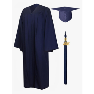 GraduationMall Matte Graduation Gown Cap Tassel Set 2025 for High School and Bachelor, Size 42
