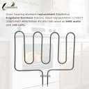 318254906 Oven Heating Element 318254901 Bake Element Fits for Electrolux Frigidaire Kenmore Electric Ranges Replaces for 318254909 1259831 318254901 AP4298966 PS1992188 Rated 3400 watts 240 Volts