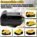 URUN for Dewalt to Milwaukee Adapter, Battery Adapter for DeWalt 20V&60V Lithium Battery Convert to for Milwaukee M18 18V lithium ion battery M18 Battery Use for Milwaukee M18 18V Cordless Power Tool