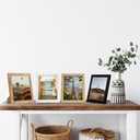 iRahmen 8x10 Picture Frame Set of 4, High Definition Real Glass 8 x 10 Photo Frames for Desktop Display and Wall Mounting(Distressed White+Oak+Rustic Brown+Black) (Multicolor)