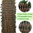 86 York Expandable Fence Privacy Screen for Outdoor Patio Balcony Garden Wall, Faux Ivy Privacy Fence, Artificial Leaf Fencing Panel (Single Sided Leaves)