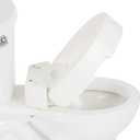 Vive Raised Toilet Seat (Standard - Adds 3.5 Inches) - Elevated Toilet Seat Riser & Extender for Seniors - High Rise Toilet Extension for Elderly - Commode Toilet Booster for Adults - FSA/HSA Eligible