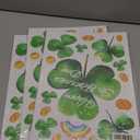 Pack Of 3 8 Sheet St Patricks Day Window Clings Shamrock Window Decorations for Glass Windows, Irish Saint Patricks Day Window Stickers for Kids Home School Office Spring Party Supplies