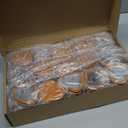 Supervitae 30 Pcs Mexican Heart Shaped Tins with Clear Lids De Barro Empty Candle Candy Tins Cielito Lindo Party Favor Gifts for Wedding Party Candle Making DIY Craft