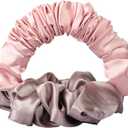 Heatless Curling Rod Headband Ponytail Hairband Hair Curler Hairband Lazy Scrunchie Rollers For Wowen Long Hair Overnight (Pink)