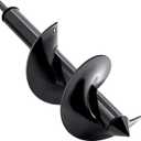 TCBWFY 4"x12"Auger Drill Bit for Planting Digging Holes,Garden Plant Flower Bulb Auger Spiral Hole Drill Rapid Bulb Planter Earth Auger Bit,Compatible to Hex Adjustable Chuck