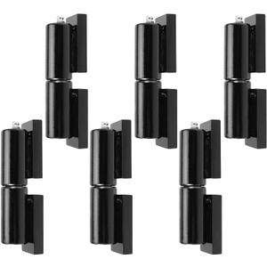 SINJEUN 3 Pair 5 Inches Gate Hinge, Heavy Duty Barrel Gate Hinge, Weld On Barrel Style Ball Bearing Door Hinge for Swing Gates, Trailer Ramp Gates, 450lbs Capacity