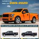 Trumgeta 4PCS Upgraded Adjustable Truck Mud Flaps Fit for Ford F-150 F150 2015 2016 2017 2018 2019 2020 Splash Guards Mudflaps for Pickup Trucks Accessories Front & Rear