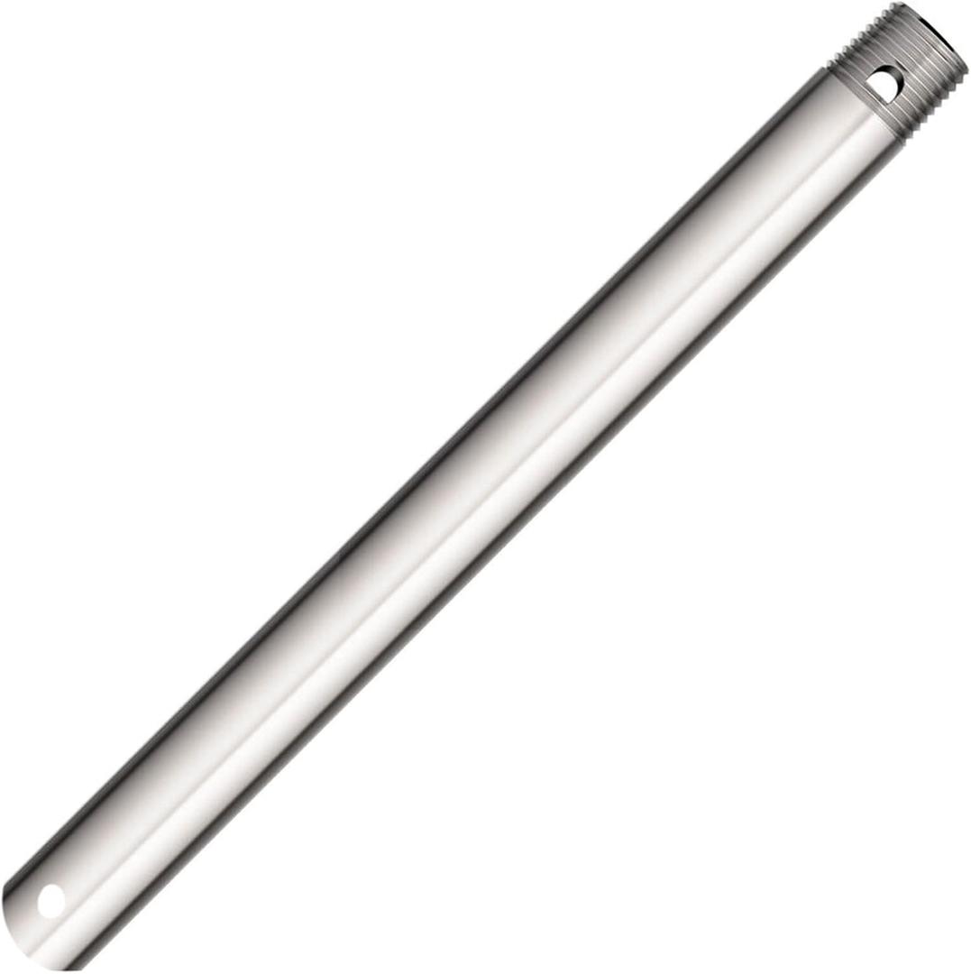 12 Inch Ceiling Fan Downrod Threaded, 1 Inch Outer Diameter Nickle Ceiling Fan Extension Rod (With Threads),Down Rods Compatible With Most Ceiling Fans,Easy Installation