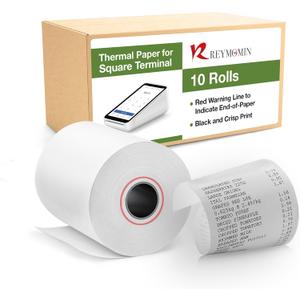 Receipt Paper Roll for Square Terminal Credit Card Machine -10 rolls