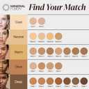 Mineral Fusion Pressed Powder Foundation, Neutral 3 - Med Skin w/Neutral Undertones, Age Defying Foundation Makeup with Matte Finish, Talc Free Face Powder, Hypoallergenic, Cruelty-Free, 0.32 Oz