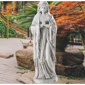 Keslecy Virgin Mary Statue Outdoor, Religious Garden Statue, Blessed Mother Outdoor Statue, Large Outdoor Garden Statues Home Yard Patio Lawn Hallway
