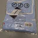 Women's Fall Ribbed Knit Two Piece Outfit Long Sleeve Top & High Waist Pleated Midi Skirt with Pockets (Blue, S)