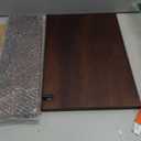 HOSHANHO Magnetic Knife Block 14 x 10 Inches, Double Sided Magnetic Knife Holder Rack for Kitchen Counter, Acacia Wood Magnetic Knife Storage Stand with Knife Sharpener