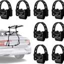 Fabbay 8 Sets Bike Rack Straps Replacement Bicycle Hitch Strap Cradle Car Bike Rack Parts Bike Carrier Mount Rubber Strap for SUV Truck Minivan Hatchback Sedan Rack Accessories (1 Inch Trailer Hitch)