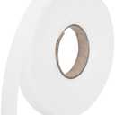 MECCANIXITY 1/2 Inch Double Fold Bias Tape Polyester Continuous Bulk Bias Tape for Sewing,Seaming Quilting Hemming Binding Crafts (White 10 Yards)