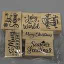 6 Pcs Rubber Stamp Set Wooden Rubber Stamp Stamps Vintage Wooden Art Stamps for Crafting and DIY Scrapbooking Card Making Hand Book(Classic)