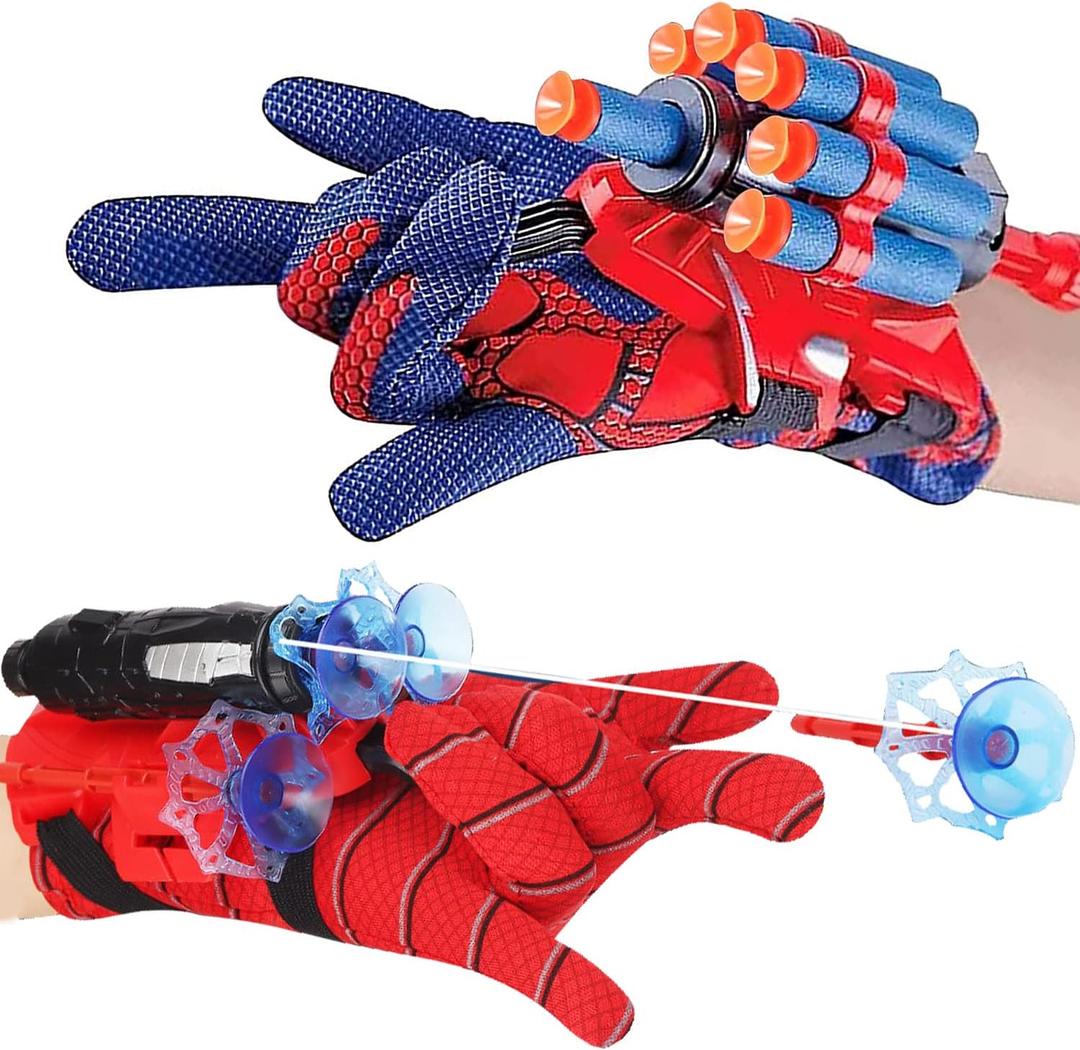 Vinciph Spider Web Shooter & Wrist Launcher Toy Set,Hero Role-Playing Spider Web Shooter Toy