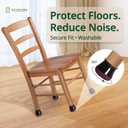 Chair Leg Floor Protectors Silicone Caps Felt Strengthen Bottom