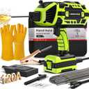 Welding Machine Handheld,20-120A 110V Portable Stick Welder 20pcs Rods,IGBT Hand Held Welder Machine withHot Start Arc Force Anti-stick ARC Welder Gun,6 Variable Current Adjustment (Green)
