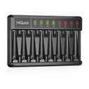 HiQuick 8 Bay AA AAA Battery Charger, High Speed Charging Battery Charger for 1.2V Ni-MH/Ni-CD Rechargeable Batteries (The Type-C Cable Included)