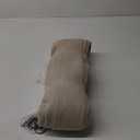 TWOPAGES Pinch Pleated Curtain 90 Inches Long Sand Beige Faux Linen Textured Curtain for Living Room, Lined Light Filtering Drape (1 Panel, 26W x 90L)