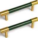 4 Pack 5 Inch Barn Door Handle Sliding Door Pull Handle High Performance Handle Cabinet Door Drawer Kitchen Knobs Bathroom Heavy Duty Hardware Handle, Green, M
